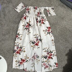 Floral Off-Shoulder Dress